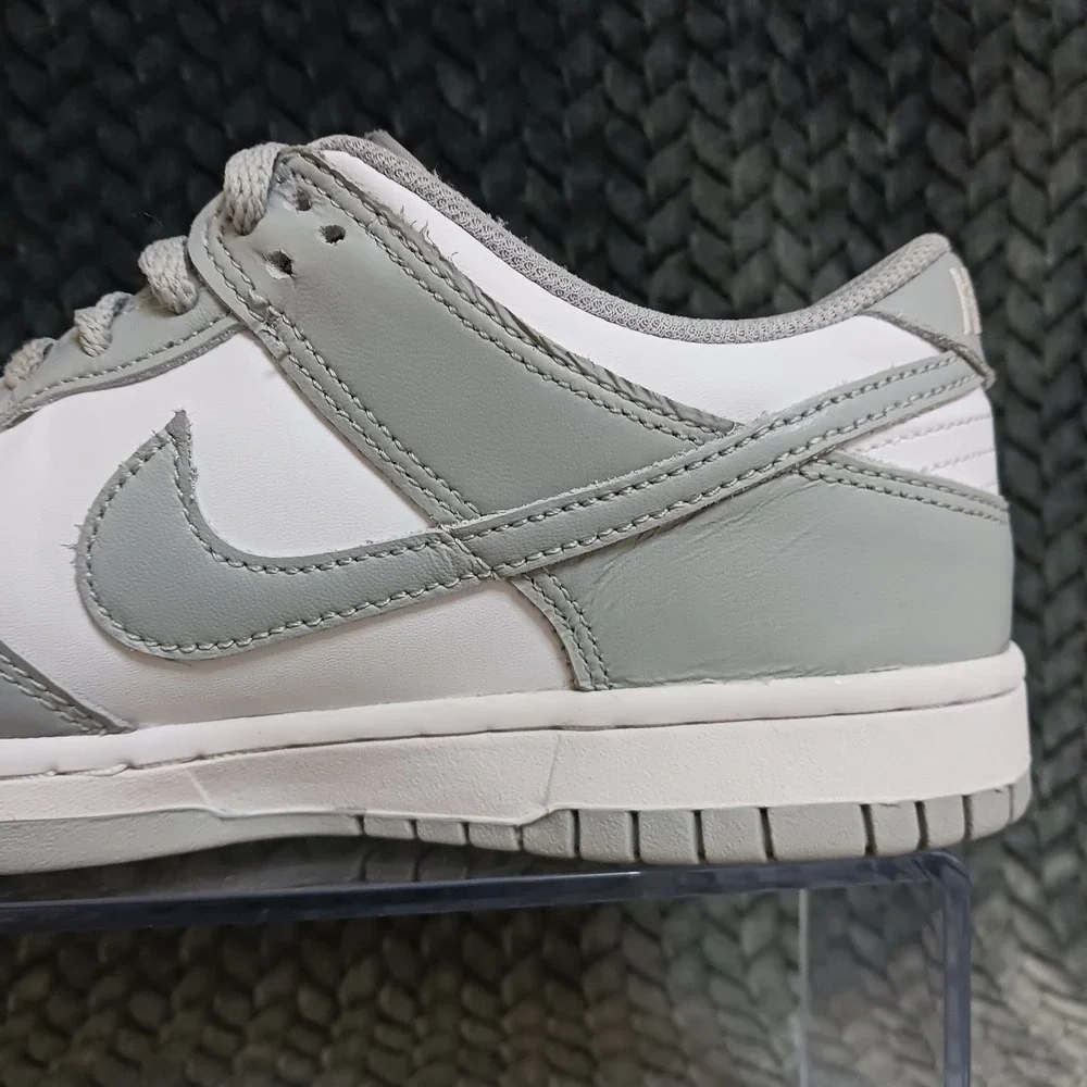 Nike Dunk Low GS White Light Smoke Grey Youth Sneakers Shoes Size 5.5Y
